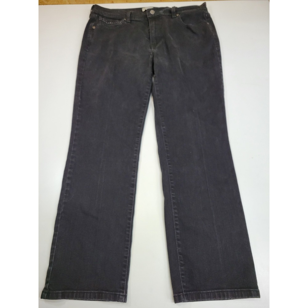 Levi's 505 Women's Jeans 14 S Black Straight Leg Mid Rise Stretch Denim 28"